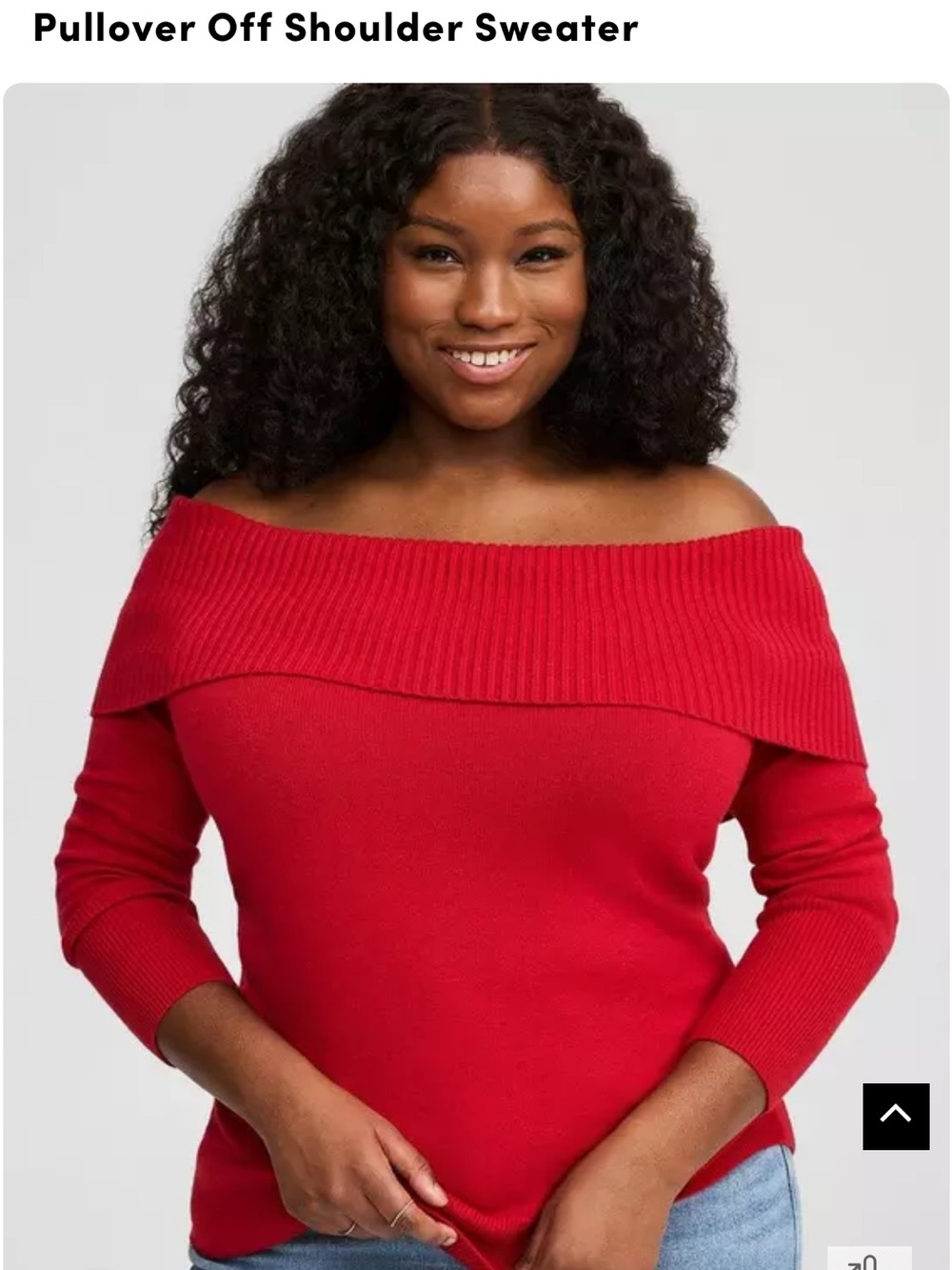 Torrid Off Shoulder Sweater Red Ribbed Pullover Size 4 (4X/26) NWT